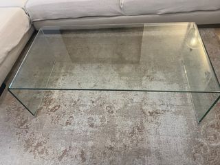 Mesa centro cristal Sklum Transparente