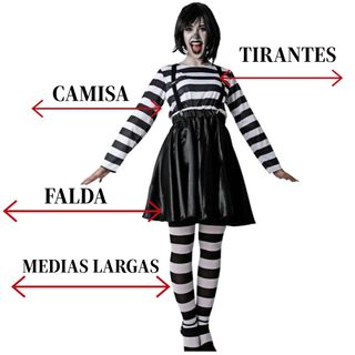 Disfraz Jack Pesadilla Mujer Talla S/M