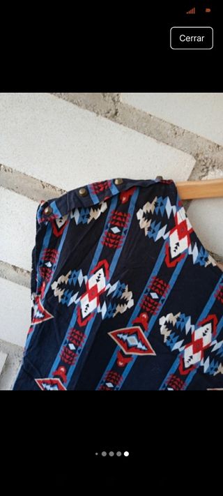 Blusa estampada mujer Blanco  Talla M