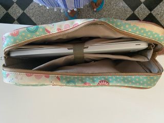 Maletín ordenador estampado floral