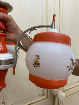 Lampadario vintage anni '50 per bambini