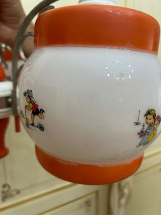 Lampadario vintage anni '50 per bambini
