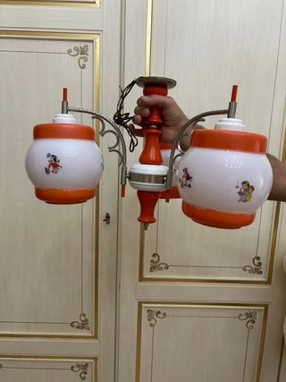 Lampadario vintage anni '50 per bambini