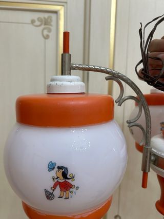Lampadario vintage anni '50 per bambini