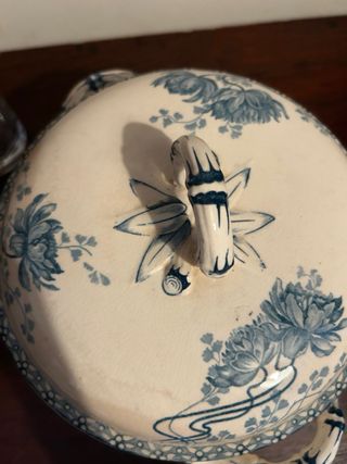 Sopera terre de Fer Sarreguemines Art Nouveau