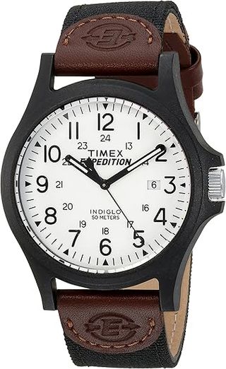 Reloj Timex Expedition Blanco y Marrón