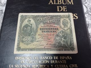 Billete 500 Pesetas Banco de España 1907