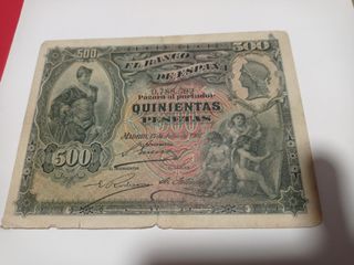 Billete 500 Pesetas Banco de España 1907