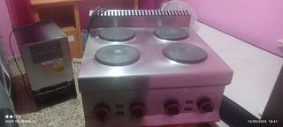 Hornilla industrial 3 fuegos eléctrica