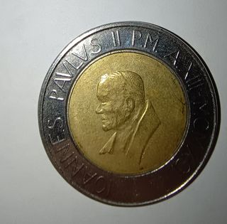 Moneta 500 Lire Città del Vaticano