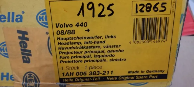 Faro izquierdo Volvo 440 460 Hella