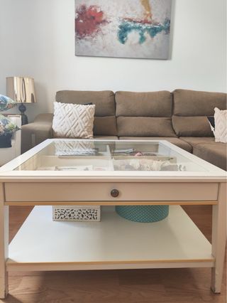 Mesa de centro salón con cristal