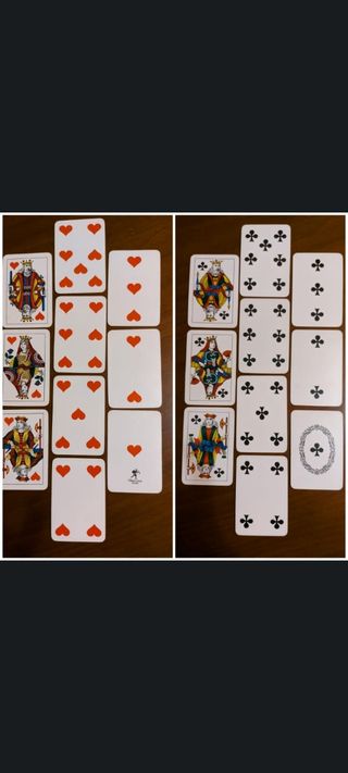 Carte da gioco regionali piemontesi marca Esbar