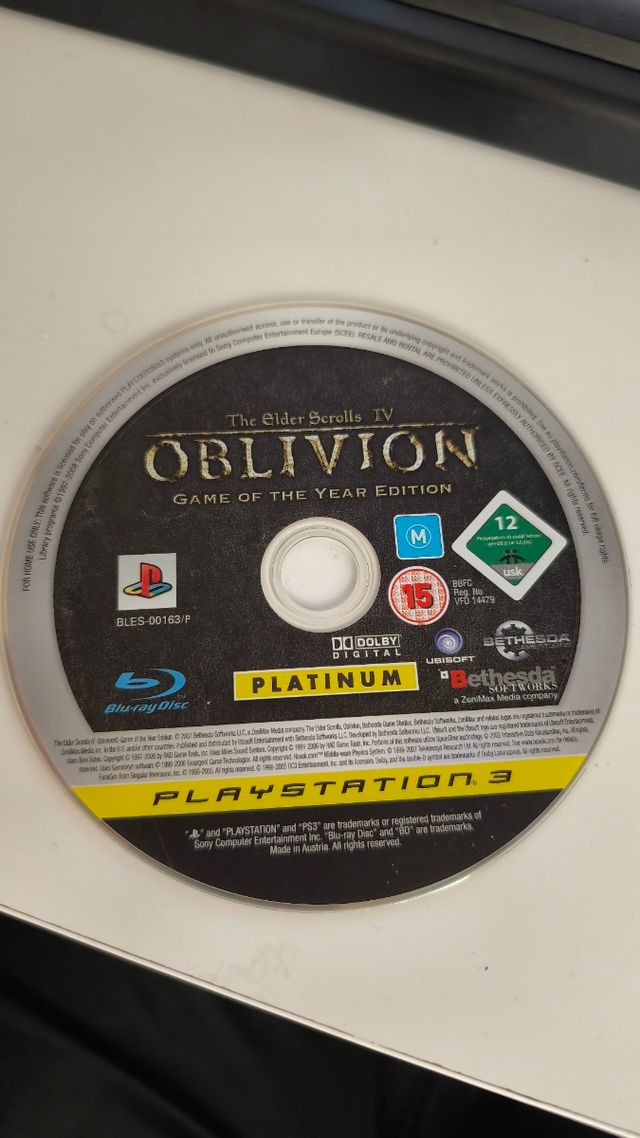 The Elder Scrolls IV Oblivion PS3 Juego