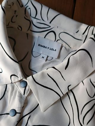 Camisa Bimba y Lola Estampada Conejos Talla M