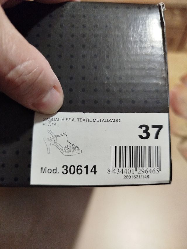 Sandalias de vestir plateadas