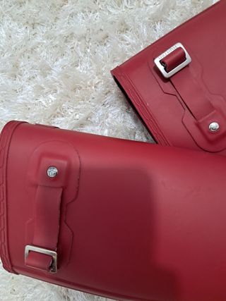 Botas de agua Hunter rojas burdeos 