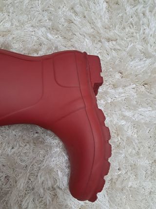 Botas de agua Hunter rojas burdeos 