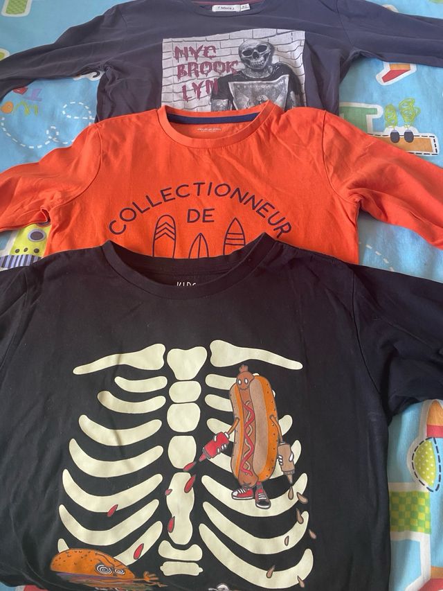 Lote 7-9 años 10 Camisetas Manga Larga