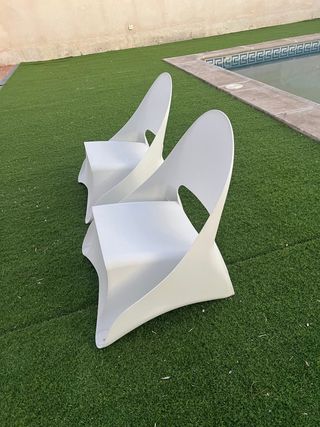 sillon Blanco de jardín o terraza en Illescas