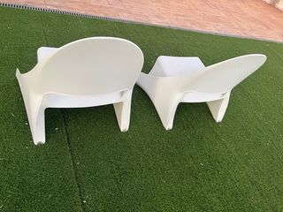 sillon Blanco de jardín o terraza en Illescas