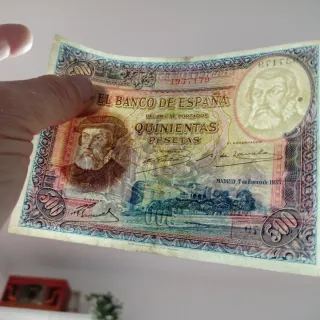 Billete 500 Pesetas Banco de España 1935