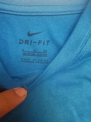 Camiseta Nike Dri-Fit Niño Talla S Azul