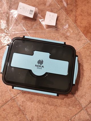 Portapranzo Nika Store nero e blu, nuovo mai usato