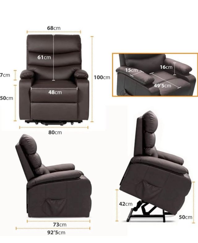 Sillón relax eléctrico, con calor lumbar y masaje