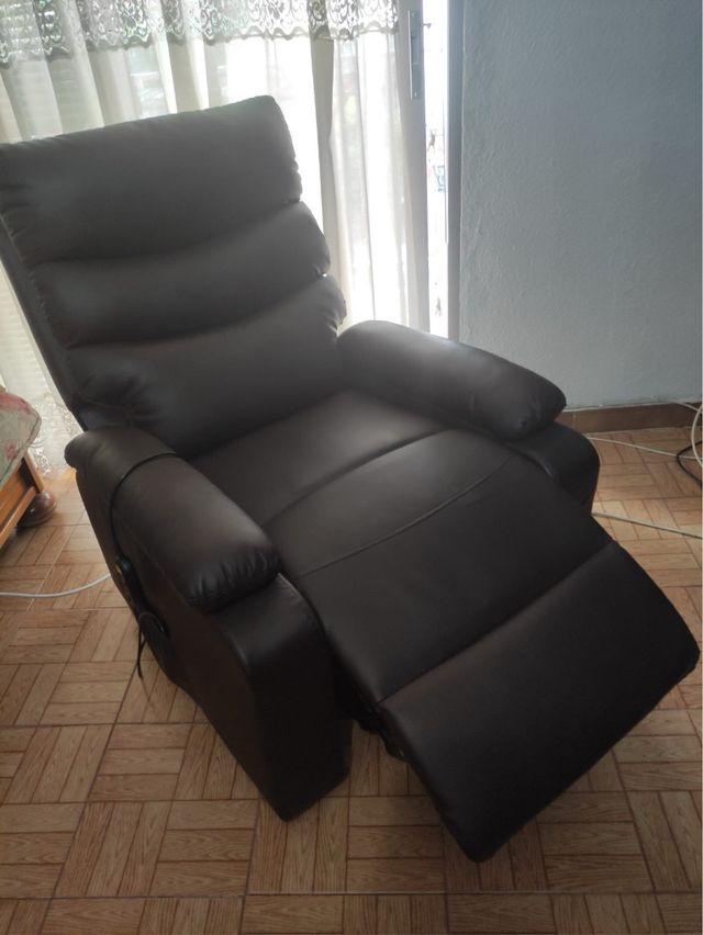 Sillón relax eléctrico, con calor lumbar y masaje