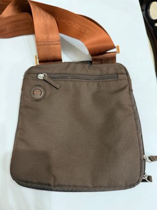 Borsello Piquadro marrone e arancione