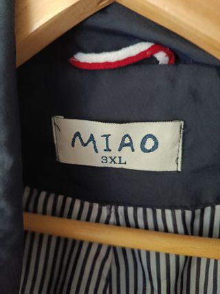 Parka entretiempo MIAO azul XXL
