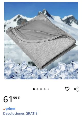 Manta Refrescante Gris