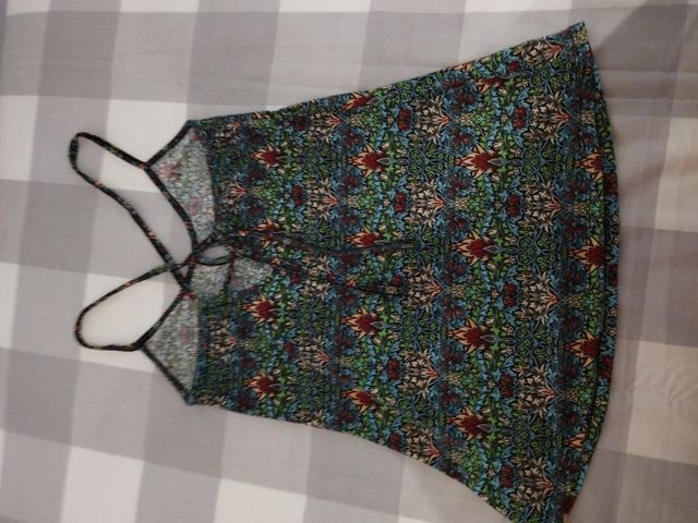 Camiseta tirantes estampada