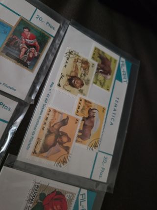 Lote Planchas Sellos Temáticas FIL-ART España x9