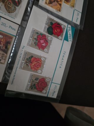 Lote Planchas Sellos Temáticas FIL-ART España x9