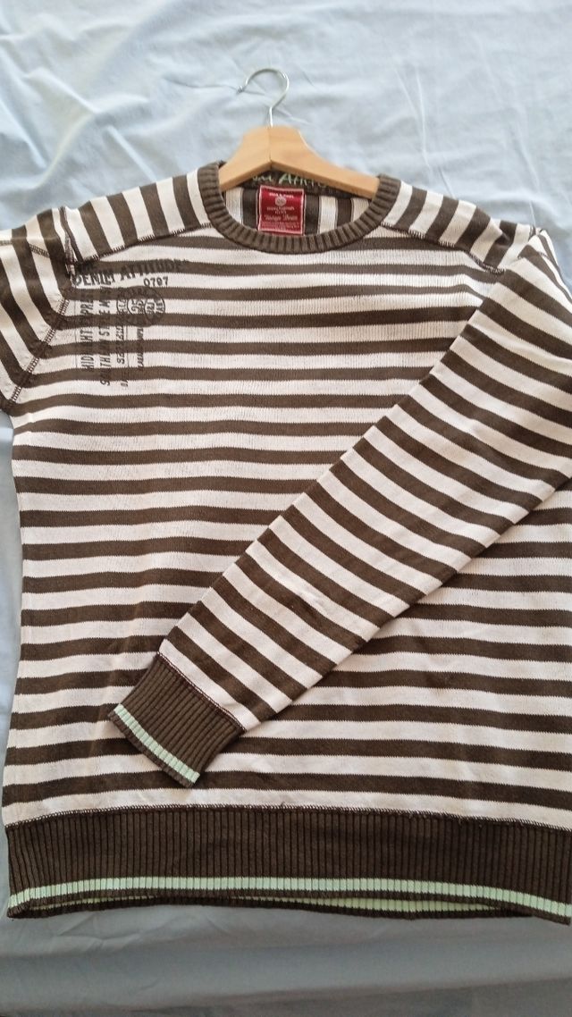 Jersey Jack & Jones Rayas Marrón Talla M