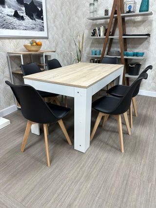 Mesa extensible + 6 sillas