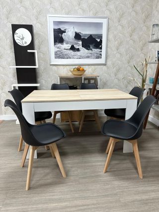Mesa extensible + 6 sillas