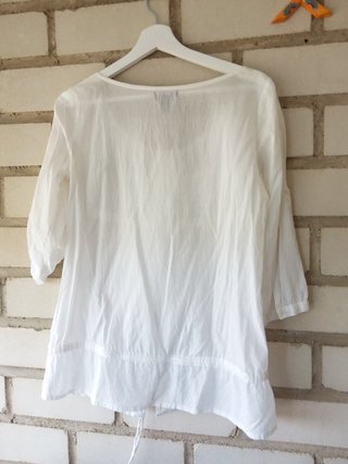 Blusa Stradivarius Algodón Blanca Talla M