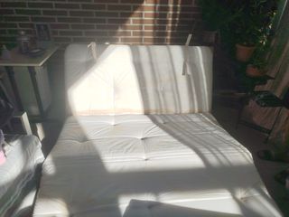 Sofá de jardín exterior. De Ikea.