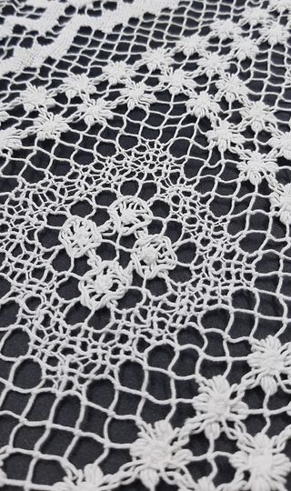 Tovaglia rotonda vintage in pizzo