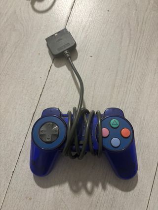 Controller PS2 compatibile blu