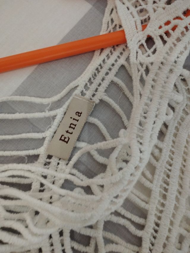 Vestido Crochet Mariposa Blanco