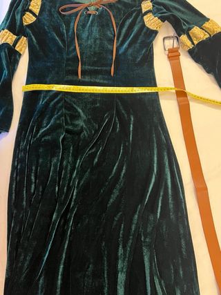 Disfraz Princesa Medieval Verde y Dorado