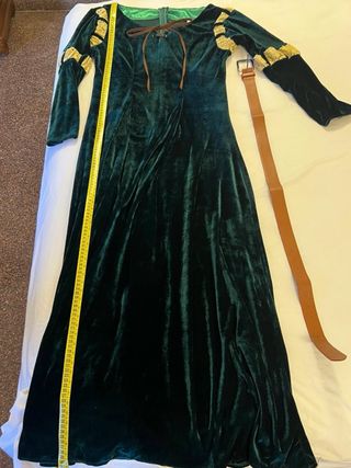 Disfraz Princesa Medieval Verde y Dorado