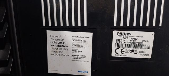 Cafetera Philips Negra