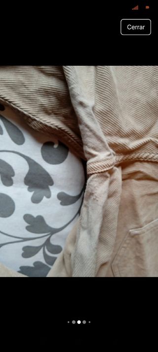 Pantalón pana fina Massimo Dutti Beige Talla 48