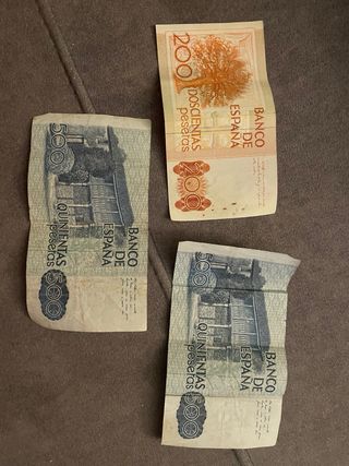 Billetes 100 pesetas del año 1953 y 1970