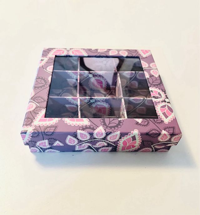 Caja organizadora 9 compartimentos floral